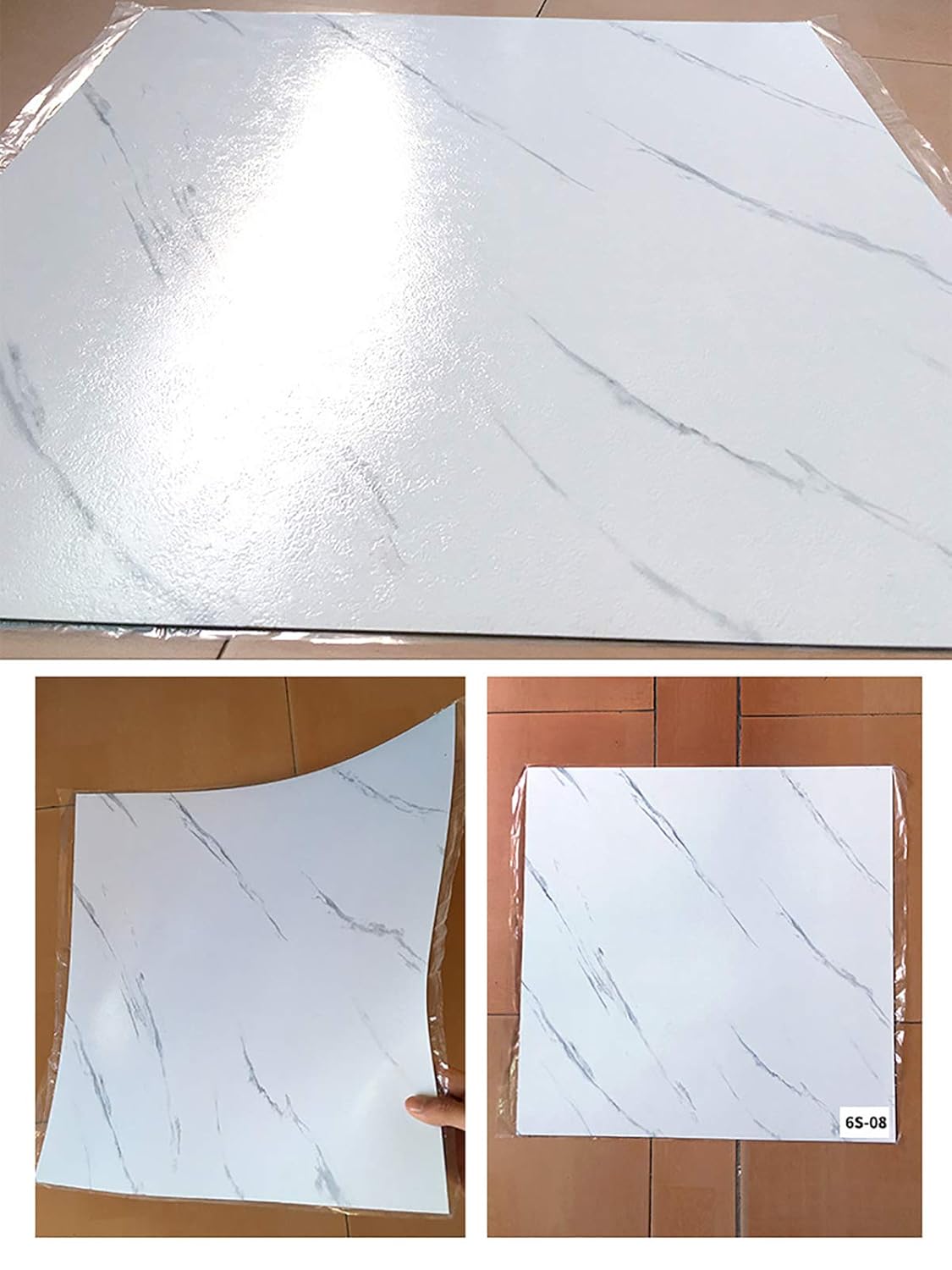 بديل الرخام عالي الجودة - 2 قطعة بمقاس 30×60 سم - الصورة 2