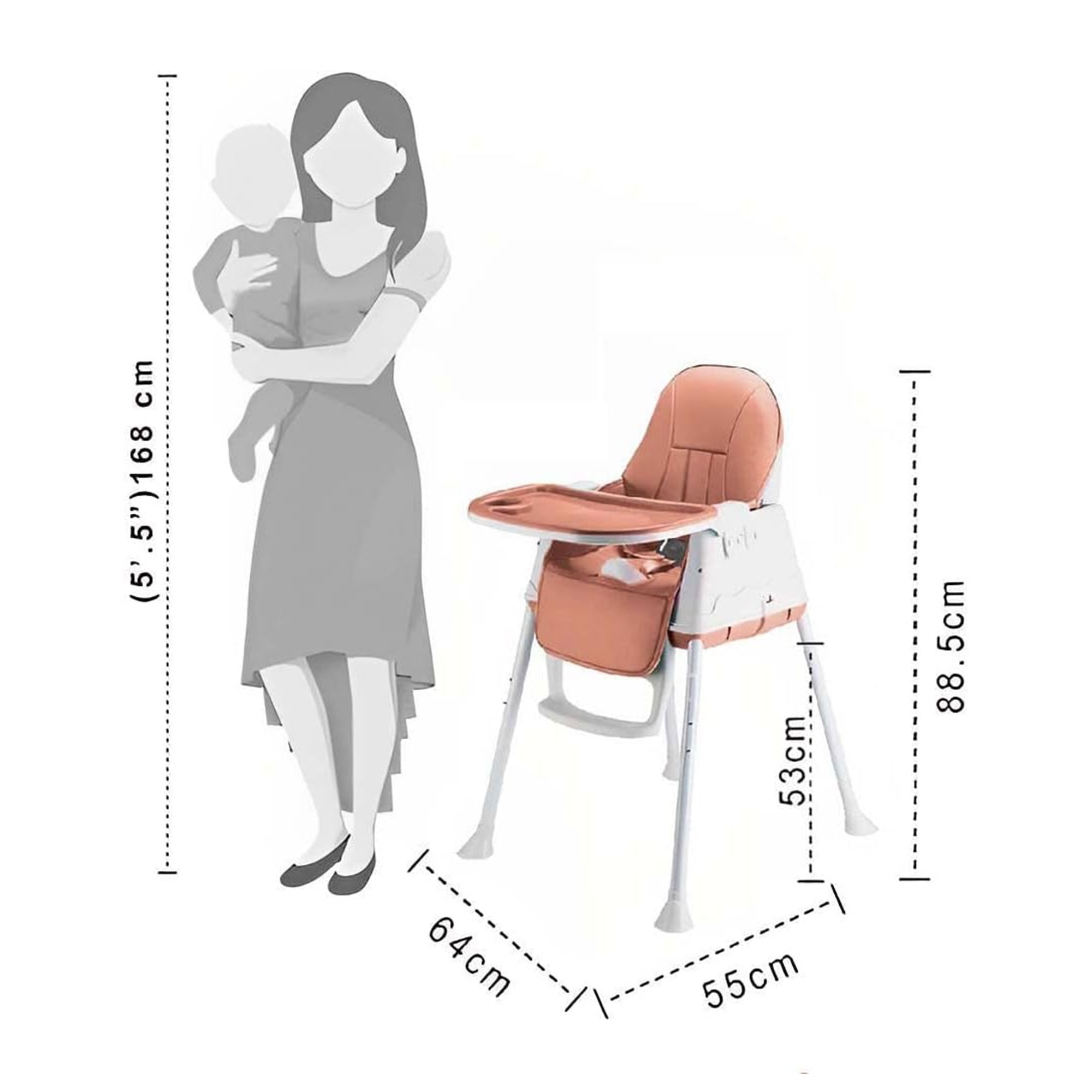 عربة وكرسي للأطفال 2 في 1 - الصورة 3