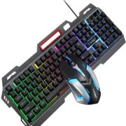 مجموعة كيبورد و ماوس الألعاب بإضاءة خلفية RGB