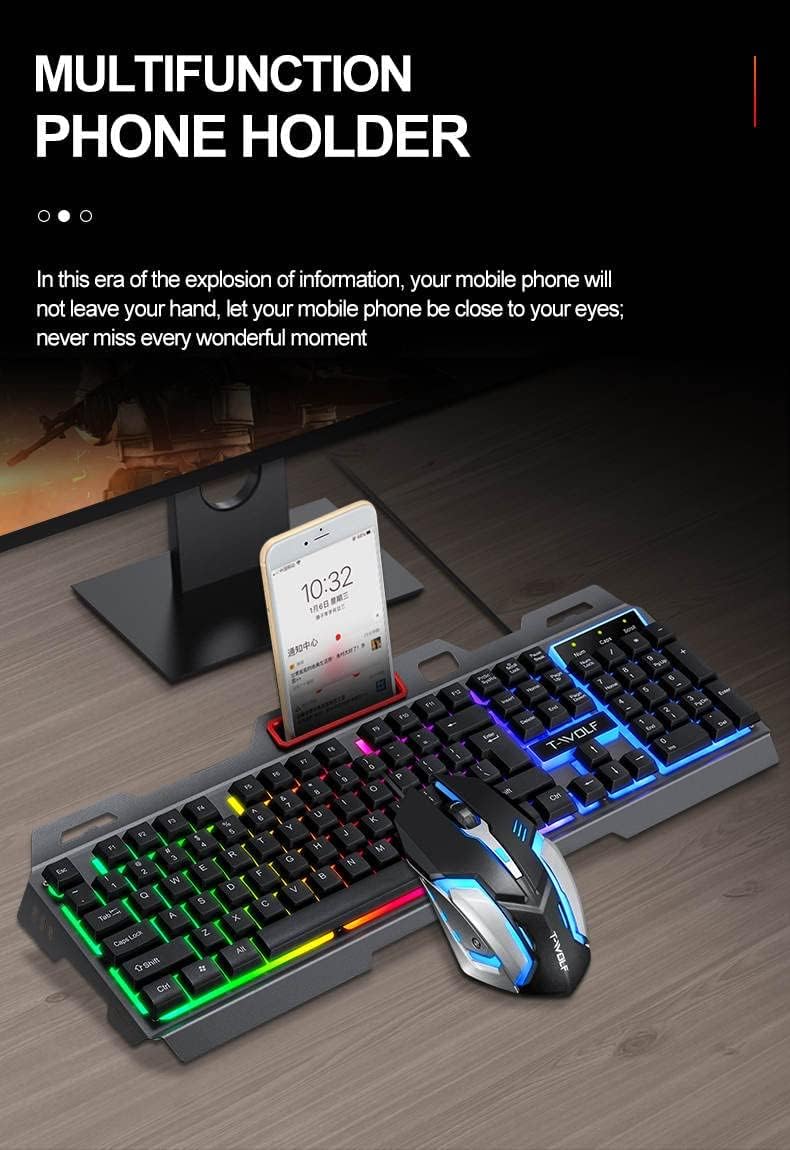 مجموعة كيبورد و ماوس الألعاب بإضاءة خلفية RGB - الصورة 4